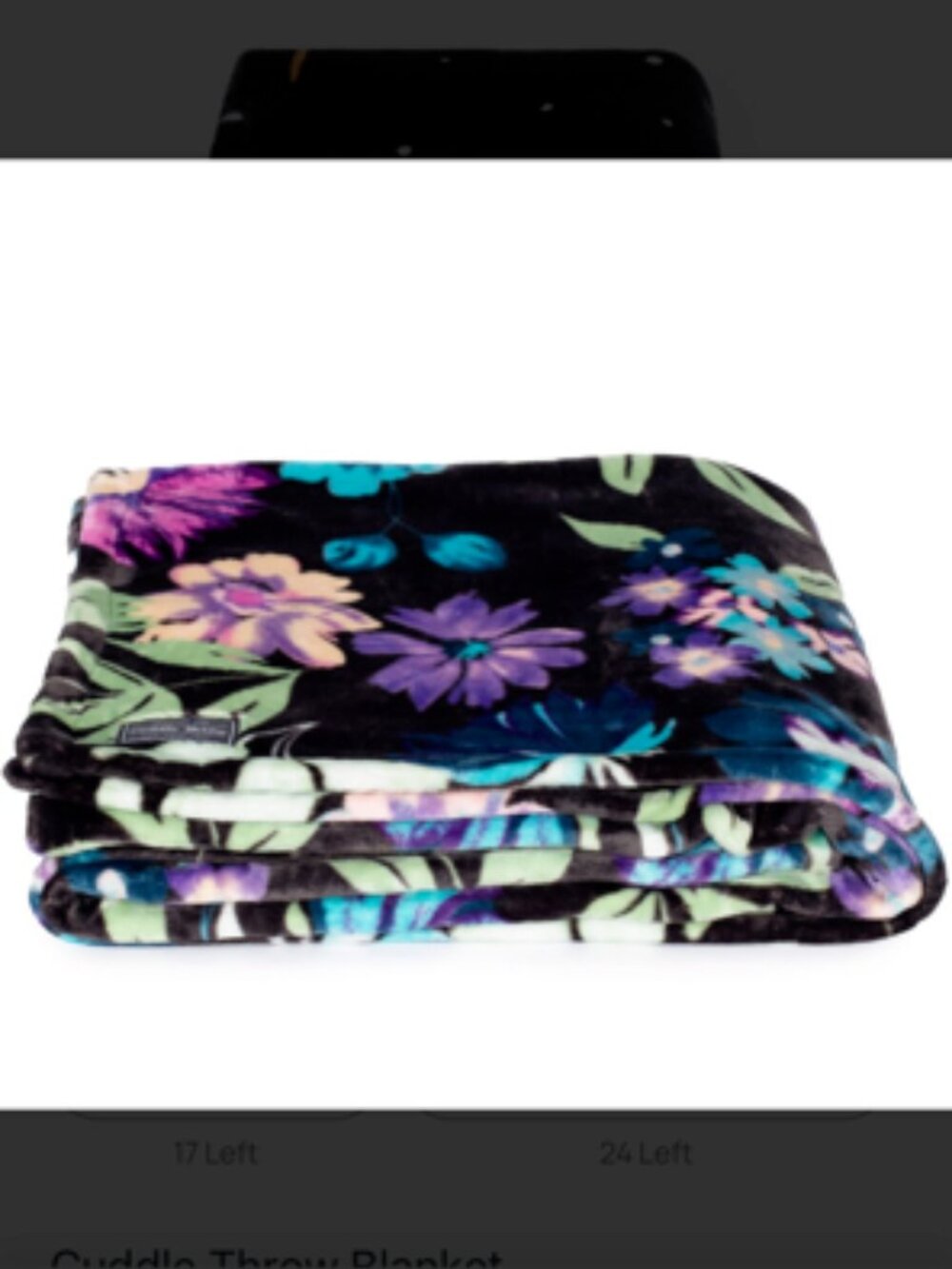 LUG - Cuddle Throw in Bloom Black
